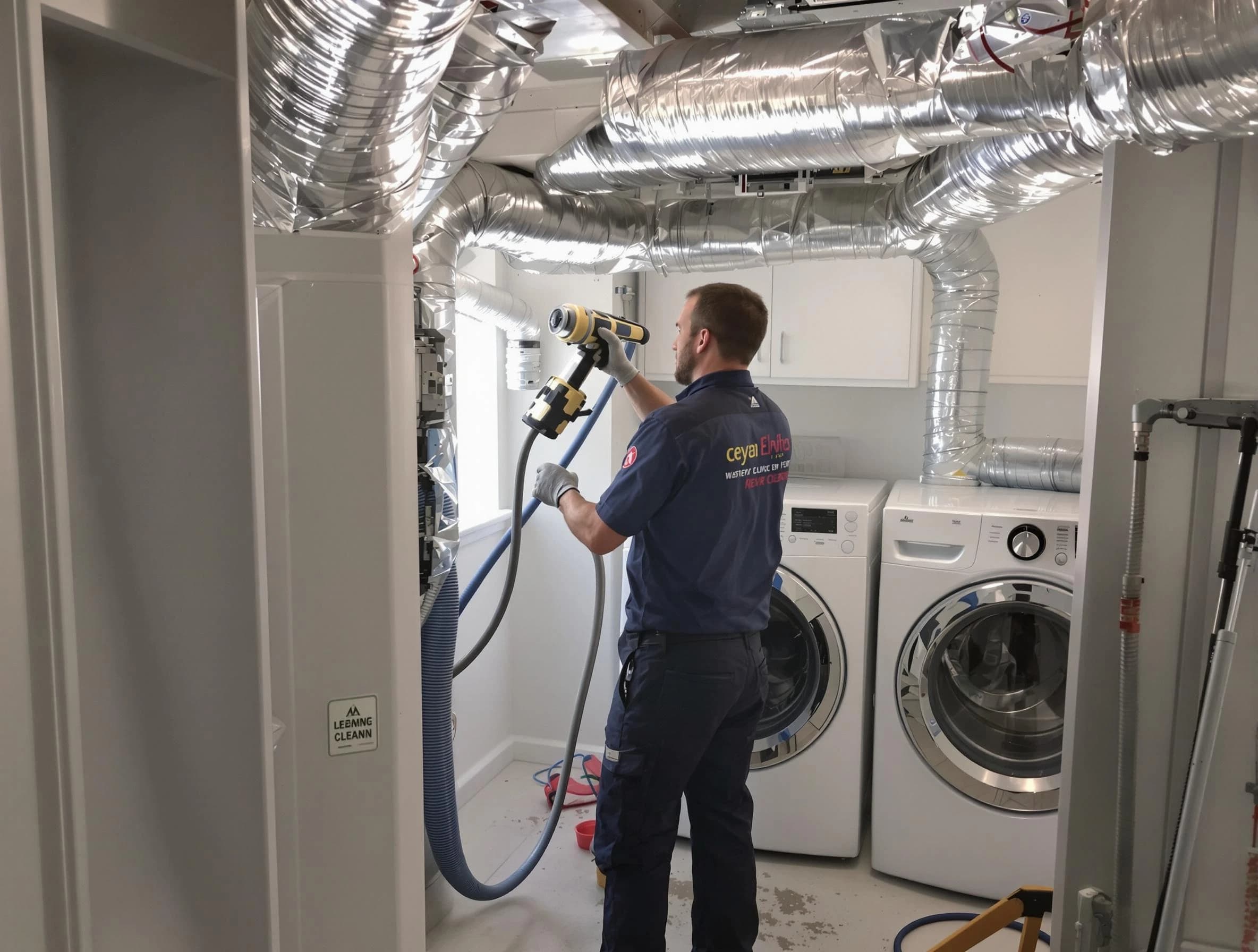 Middleborough Dryer Vent Cleaning specialist using advanced equipment for thorough duct cleaning in Middleborough
