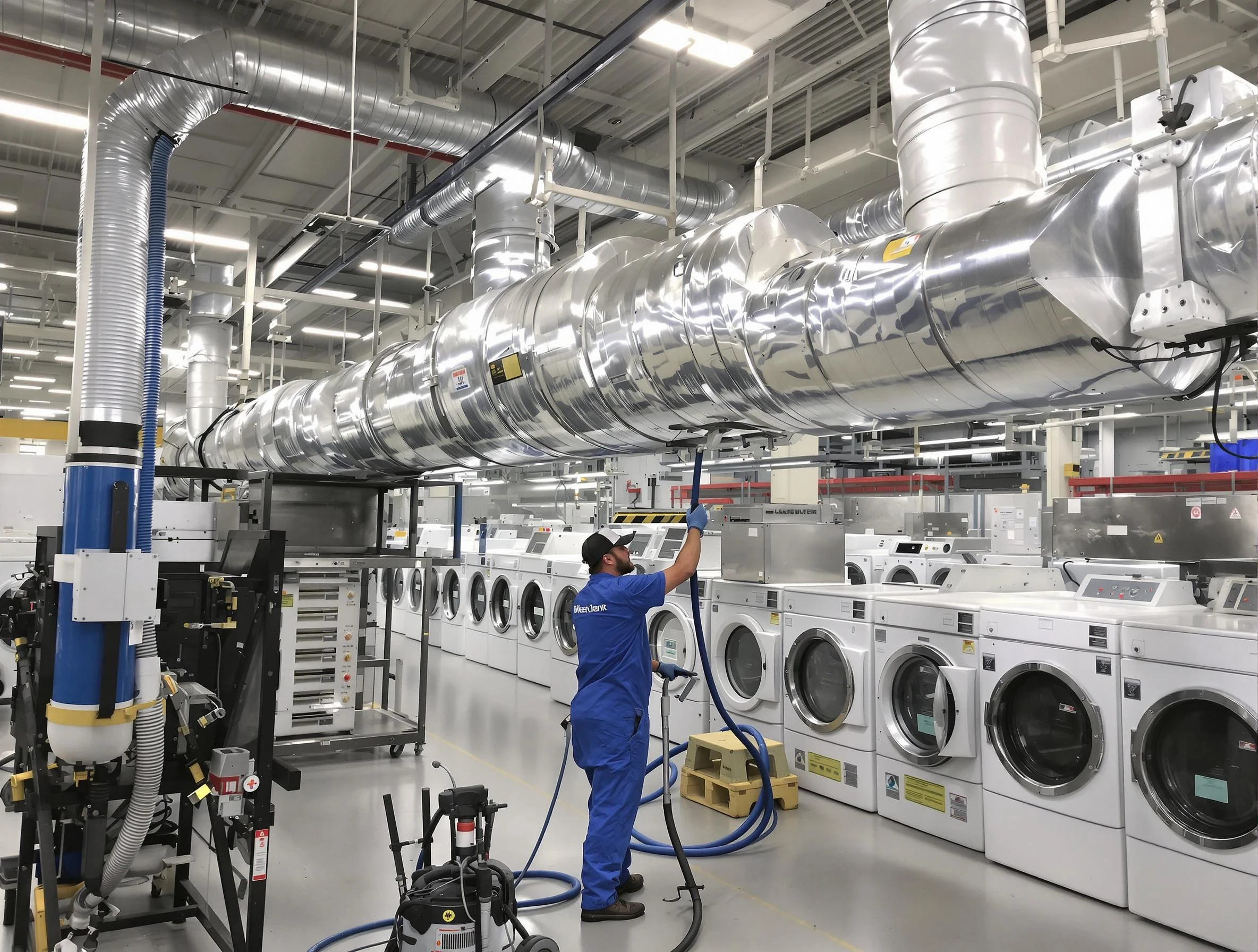 Middleborough Dryer Vent Cleaning team performing heavy-duty industrial dryer vent cleaning in Middleborough